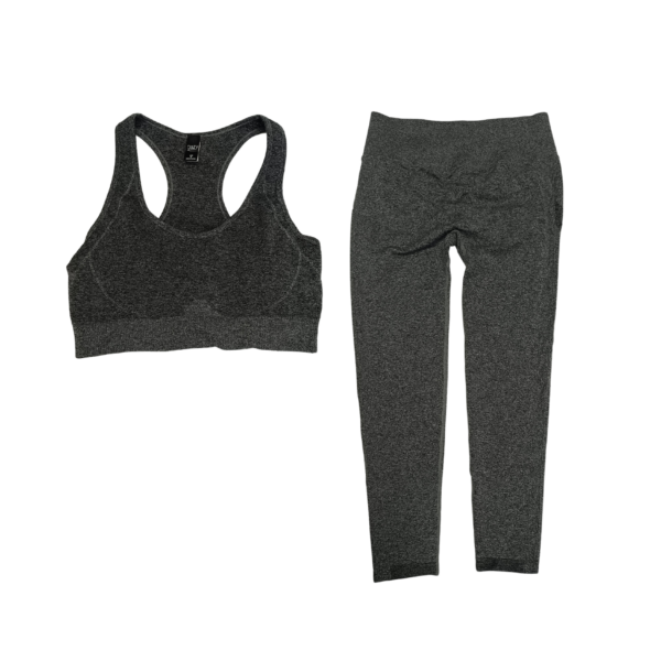 SET CONJUNTO LICRA MUJER GRIS 1742AI.